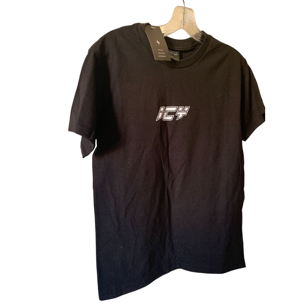 ICY Black Graphic Tee Super Rich Kids With Nothing But Fake Friends Design - Sma